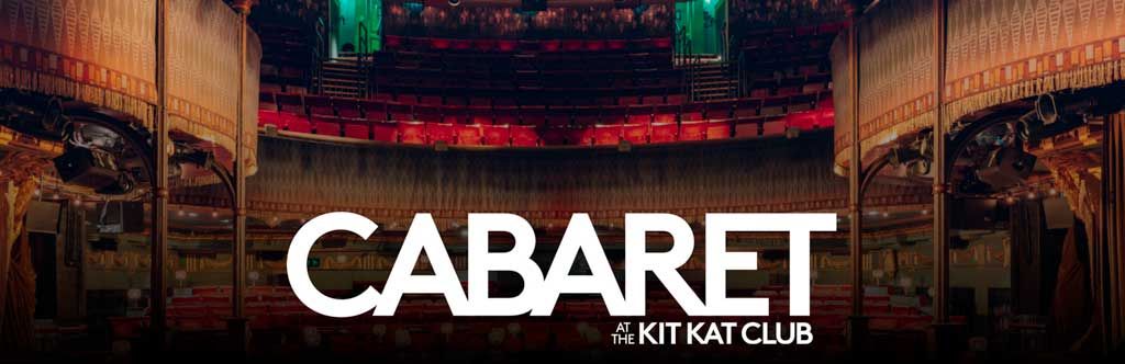 Playbill with very dark theater image and the words Cabaret - Kit Kat Club